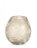 Cumpara ieftin Vaza flori sticla bej Sampur 20.5x19.5 cm