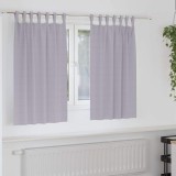 vidaXL Perdele cu perdele 2 pcs Gri metalic Poliester