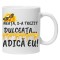 Cana alba personalizata &quot;Neata, s-a trezit dulceata.&quot;, INOVATIX&reg;. 330ml