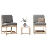 vidaXL Set mobilier de grădină, 3 piese, lemn masiv de pin 832620