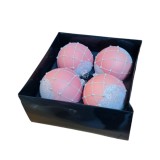 Cumpara ieftin Set 4 globuri din sticla Pink 10 cm, Iliadis Alexandros