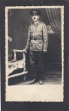 Fotografie format carte postala - Militar roman in Armata Regala - Romania