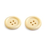 Cumpara ieftin Set 10 nasturi lemn cu 4 gauri, marimea 32, 20 mm, diametru 20 mm, Natur deschis