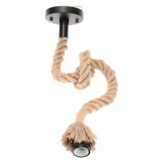 Pendul Sfoara, 1*E27, Maro, Metal si Sfoara, SF01