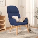 VidaXL Scaun de relaxare, albastru, material textil
