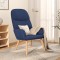 Gossi scaun de relaxare, albastru, material textil