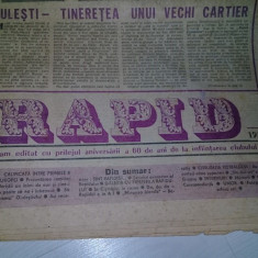 Ziar Program omagial RAPID 60,Ziar Aniversar RAPID 1923/1983,RAR,de colectie