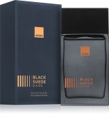 Apa de toaleta Avon Black Suede Dark pentru barbati 100 ml , parfum lemnos-pielos cu note de cardamom, piele saffiano si vetiver, pentru barbatul eleg