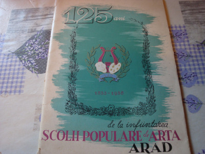 125 de ani de la infiintarea Scolii populare de arta Arad - 1958 foto