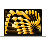 Laptop Apple MacBook Air 13, cu procesor Apple M3, 8 nuclee CPU si 10 nuclee GPU, 8GB, 512GB, Starlight, INT KB, Manual RO