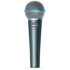 Microfon shure beta 58a, profesional, cu fir, borseta, nuca, cablu 5M