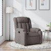 Gossi fotoliu rabatabil, gri taupe, material textil