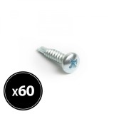 HANDY - Şurub pentru tabla autofiletant, cap plat - 4,2 x 19 mm, 60 buc. / pachet Best CarHome