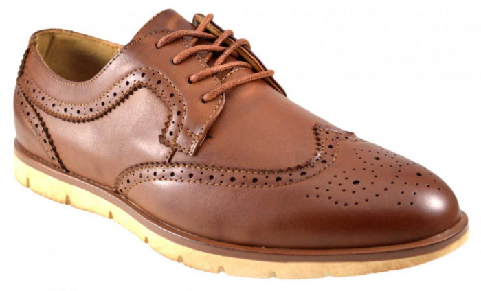 Pantofi barbati maro eleganti vintage II - 43