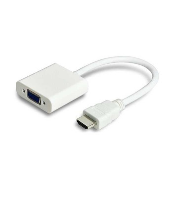 Cablu convertor HDMI la VGA mama 1920x1080p alb foto