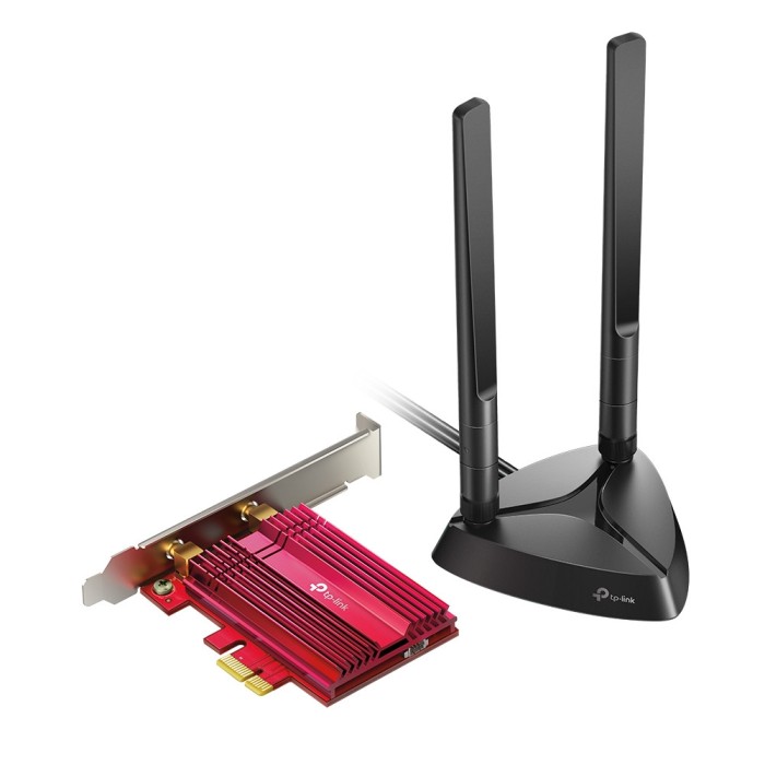 PLACA RETEA TP-LINK AX3000, intern wireless 2.4 GHz | 5 GHz, PCI-E, port, 3000 Mbps, antena externa x 2, &amp;quot;Archer TX3000E&amp;quot;