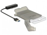 Adaptor USB 3.0 la SATA III pentru HDD 2.5&quot; cu carcasa protectie 15cm, Delock 62742