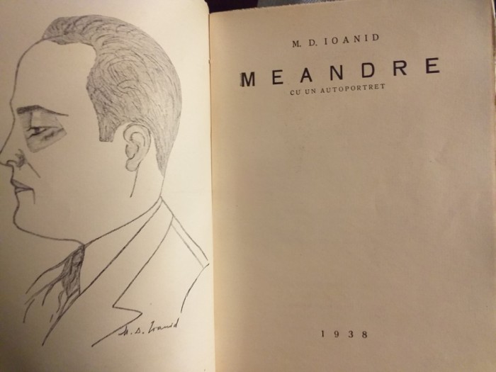 Meandre- M. Ioanid, princeps 1938