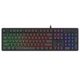 Tastatura gaming Redragon Netherbane neagra iluminare RGB
