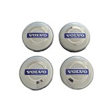 Set 4 Capace Jante Aliaj Volvo 60mm, Argintiu