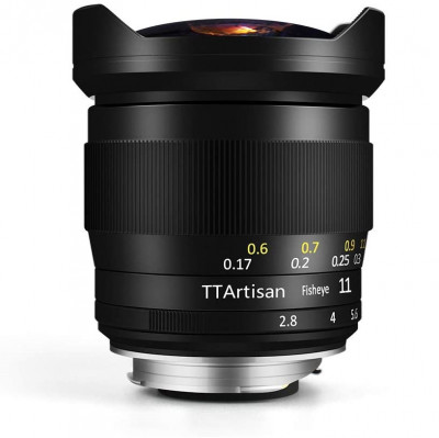 Obiectiv TTArtisan FishEye 11mm F2.8 Negru pentru Leica M-Mount foto