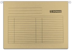 Dosar Suspendabil Cu Eticheta, Bagheta Metalica, Carton 230g/mp, 5 Buc/set, Donau - Maro foto