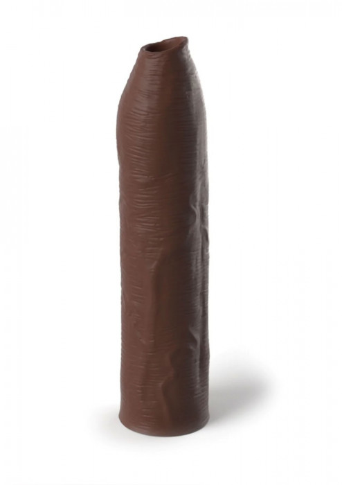 Prelungitor Penis Uncut Fantasy X-Tensions Elite, Silicon, Maro Inchis, 17.8 cm