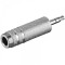 Adaptor Jack 3.5 mm stereo la 6.35 mm Jack stereo mama metal Goobay