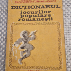 Dictionarul jocurilor populare romanesti G. T. Niculescu Varone