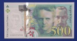 Bancnota Franța 500 franci 1994 Pierre et Marie Curie UNC, 500 francs 1994