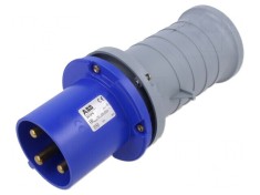 Conector Alimentare AC Trifazat Mufă Tată Drept pe Cablu