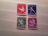 Serie DDR 1956 - Sport Leipzig , 4 valori