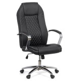 SCAUN DIRECTORIAL CU ARCURI REZISTENT 150 KG OFF 313 NEGRU