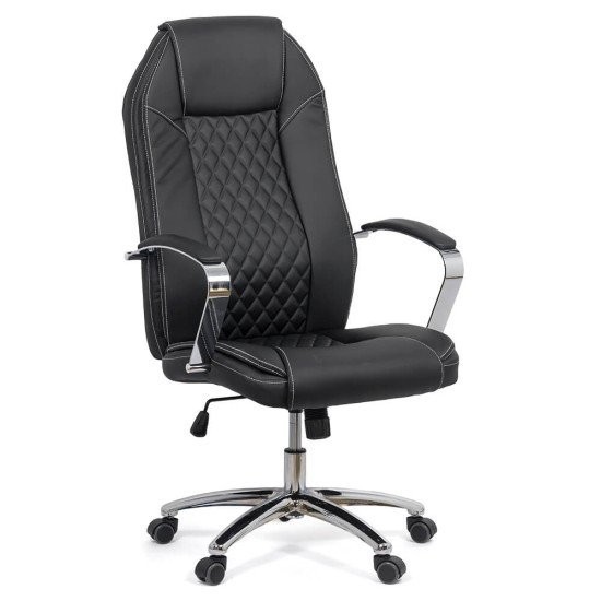 SCAUN DIRECTORIAL CU ARCURI REZISTENT 150 KG OFF 313 NEGRU