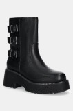 Answear Lab botine femei, culoarea negru, cu platforma