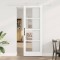 Ușă glisantă cu hardware Alb 78x211 cm Lemn Masiv Pin