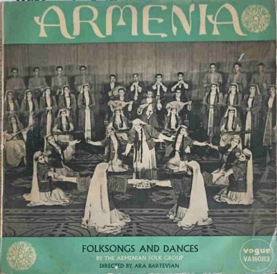 Disc vinil, LP. Folksongs And Dances-The Armenian Folk Group, Ara Bart&amp;eacute;vian foto