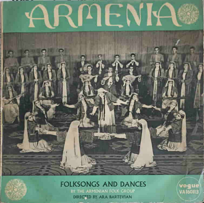 Disc vinil, LP. Folksongs And Dances-The Armenian Folk Group, Ara Bart&eacute;vian