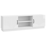 vidaXL Cabinet TV Alb foarte lucios 150 x 31 x 47 cm Lemn prelucrat 895379