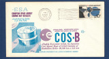 SUA, 1975 | FDC - Satelitul COS-B | Space Voyage Cachet | Cosmos, ESA | aph, America de Nord, Spatiu