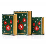 Set 3 cutii carte de Crăciun &ndash; model globuri