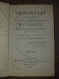 Cumpara ieftin Dicționar care conține anecdotele istorice ale iubirii, 1811, vol 3