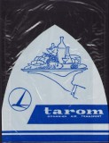 PG55 Pungă din plastic cu reclamă TAROM, perioada comunistă