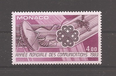 Monaco 1983 - Anul Mondial al Comunicațiilor, MNH foto