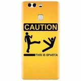 Husa silicon pentru Huawei P9 Plus, This Is Sparta Funny Illustration