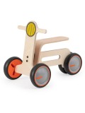 Bicicleta cu 3 roti fara pedale MamaToyz Tribike Lemn Natural +12 luni Inaltime Reglabila