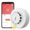 Detector inteligent de fum, temperatura si umiditate, higrometru, WiFi,, compatibil cu aplicatiile TuyaSmart si SmartLife, @SmartWiz smw43