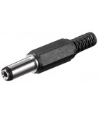 Mufa DC 2.1x5.5mm tata pin 14mm cu protector cablu Goobay