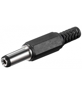 Mufa DC 2.1x5.5mm tata pin 14mm cu protector cablu Goobay foto