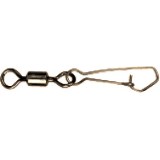 Rolling Swivel Round Eye With Hook Snap 10buc Nr. 4, Mustad